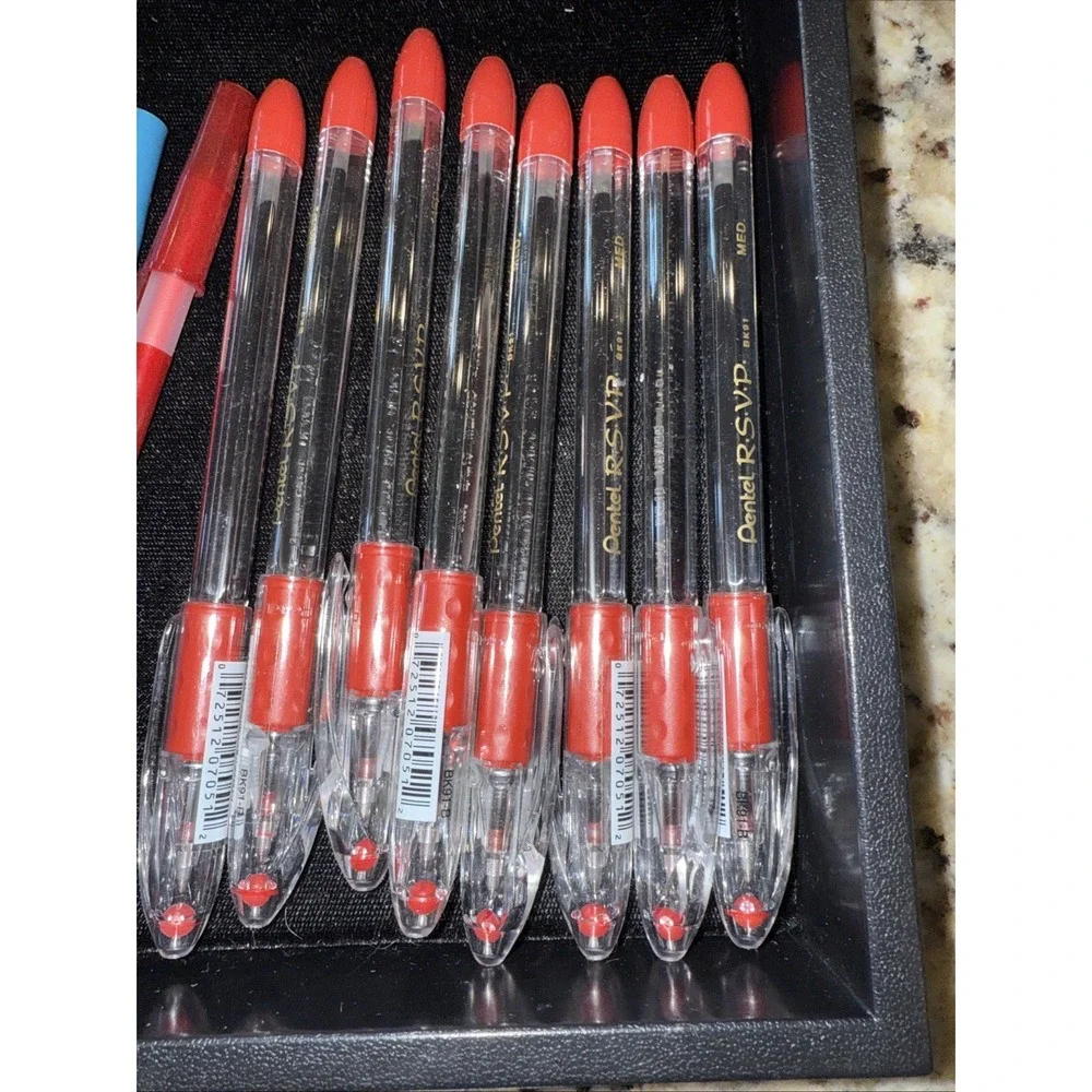 Assorted Office SuppliesPens Markers Adding Machine Tape Staples-heavy Duty 4636